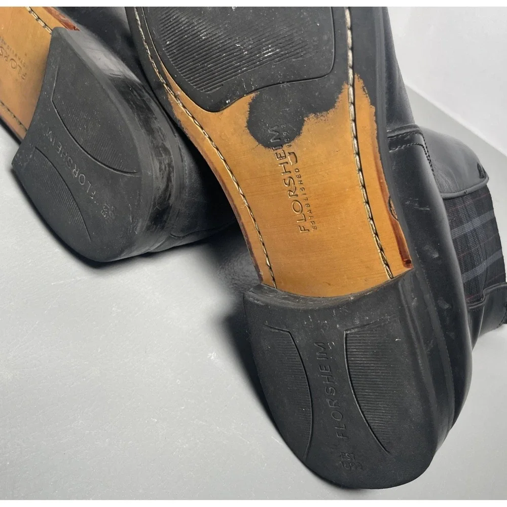Florsheim Men's Black‎ Leather Chelsea Boots Size 11 M